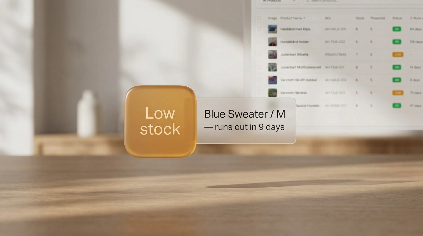 Smart forecasting - runs out in X days